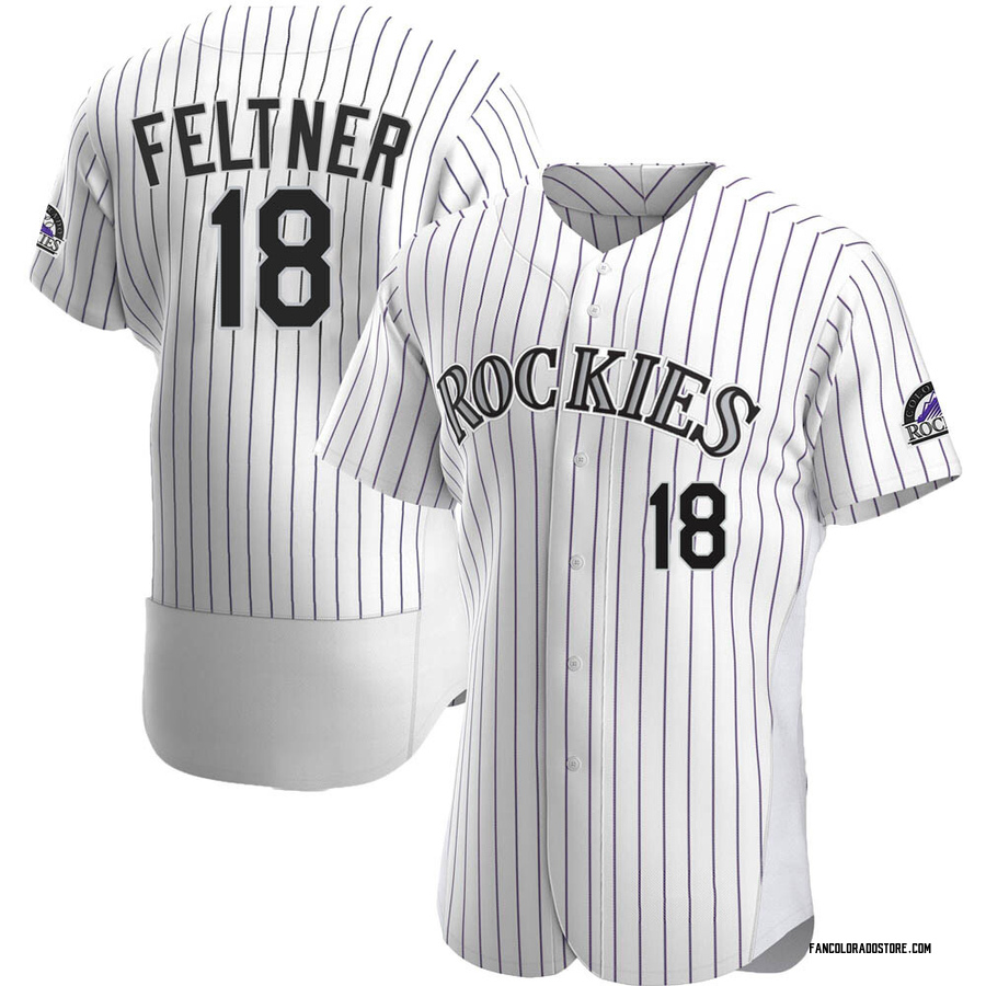 Yonathan Daza Men's Colorado Rockies Home Jersey - White Authentic